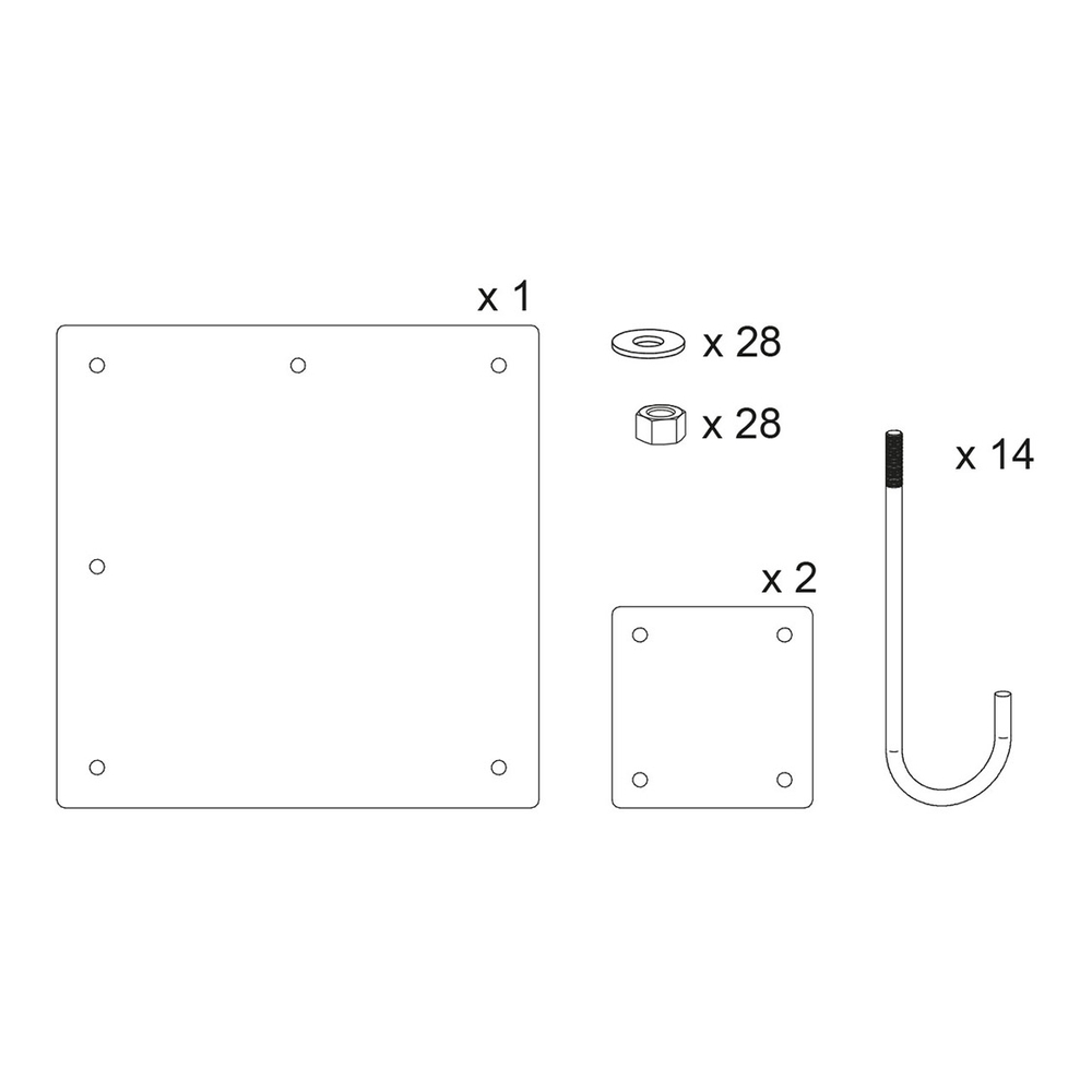 Kit de pose pour barrière universelle tournante x203195 - PROCITY - 202624