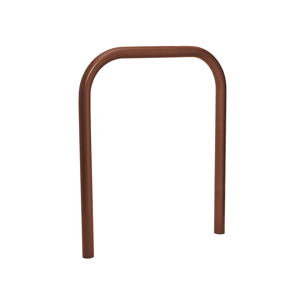 Arceau simple Ø60mm Aspect Corten - 1000mm - Scellement direct - Peint sur zinc - PROCITY - 204036.S025
