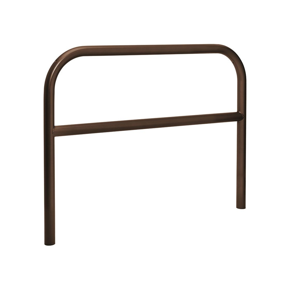 Arceau renforcé Ø60mm RAL8017 - 1500mm - Scellement direct - Peint sur zinc - PROCITY - 204237.8017