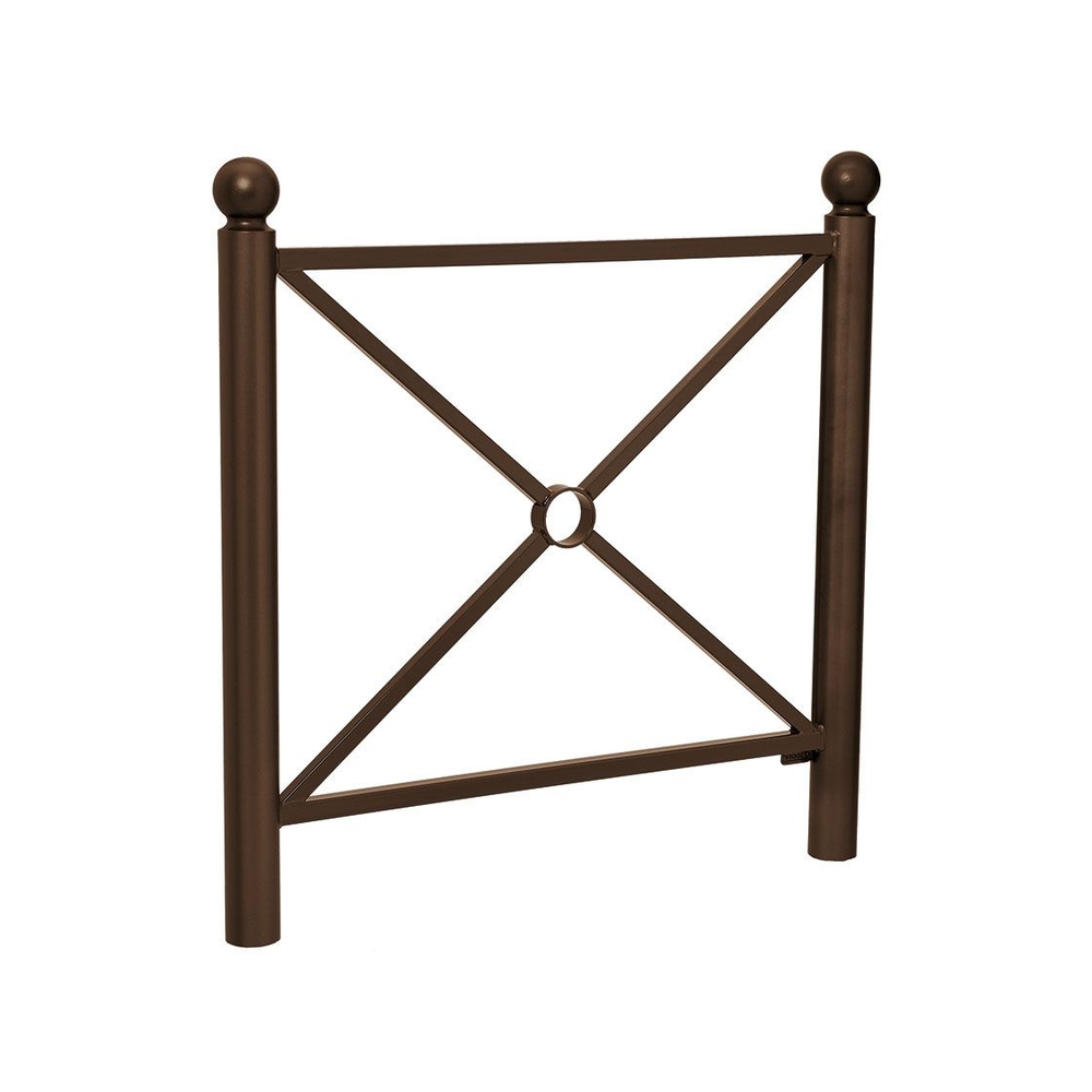 Barrière Province Boule RAL8017 - 1072 - Simple croix - PROCITY - 206066.8017