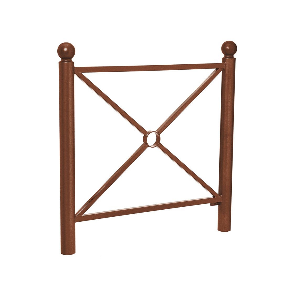 Barrière Province Boule Aspect Corten - 1072 - Simple croix - PROCITY - 206066.S025
