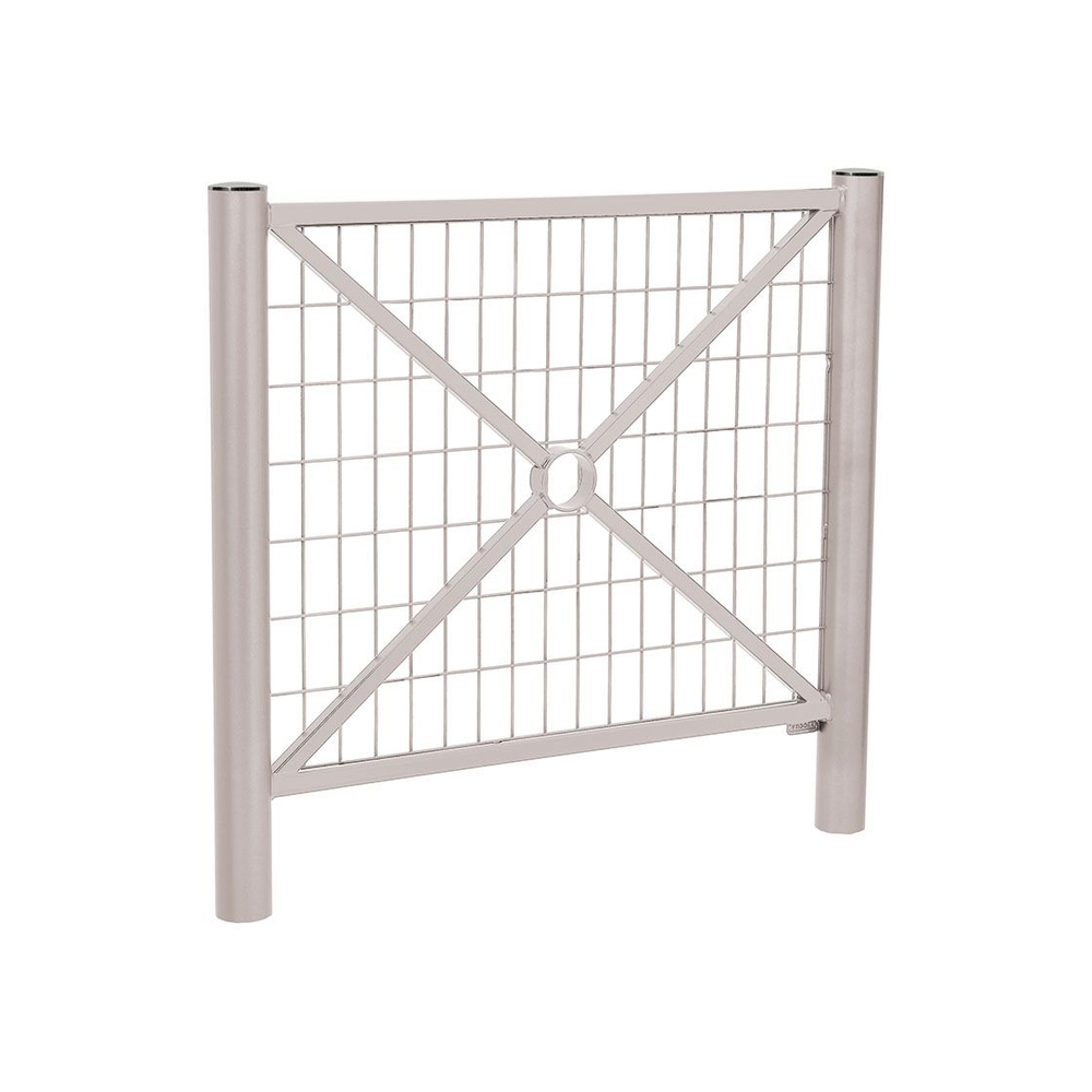 Barrière Province Inox brossé RAL7044 - 1072 - Grillagée - PROCITY - 206078.7044