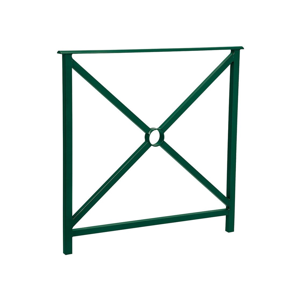 Barrière main courante Héritage RAL6005 - 800mm - Simple croix - Sans crosse - PROCITY - 206130.6005