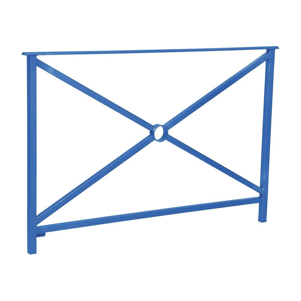 Barrière main courante Héritage RAL5010 - 1500mm - Simple croix - Sans crosse - PROCITY - 206131.5010
