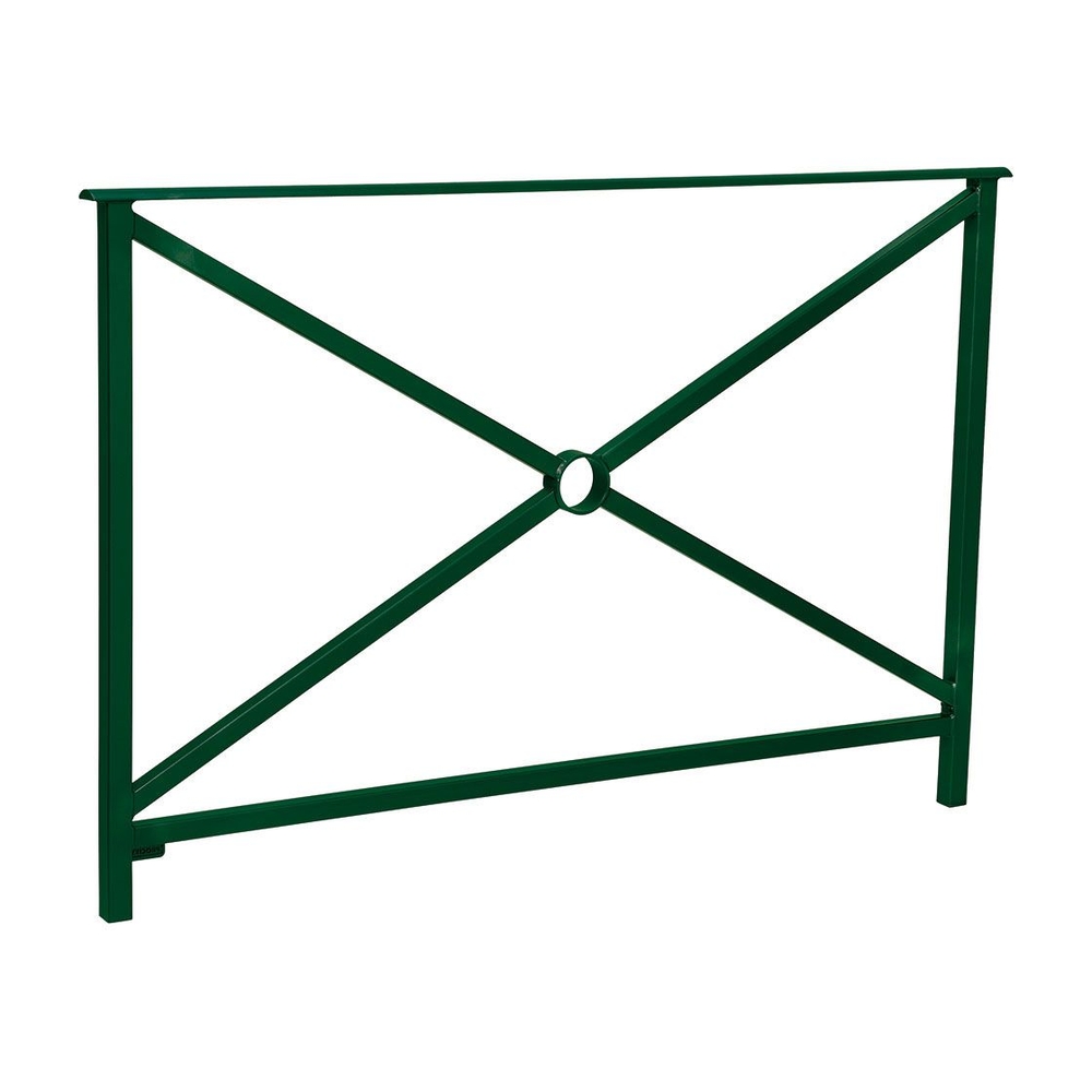 Barrière main courante Héritage RAL6005 - 1500mm - Simple croix - Sans crosse - PROCITY - 206131.6005
