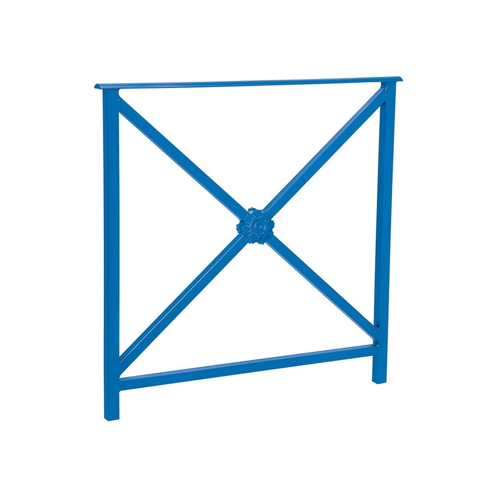 Barrière main courante Héritage RAL5010 - 800mm - Rosace - Sans crosse - PROCITY - 206132.5010