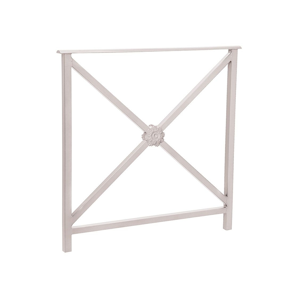 Barrière main courante Héritage RAL7044 - 800mm - Rosace - Sans crosse - PROCITY - 206132.7044