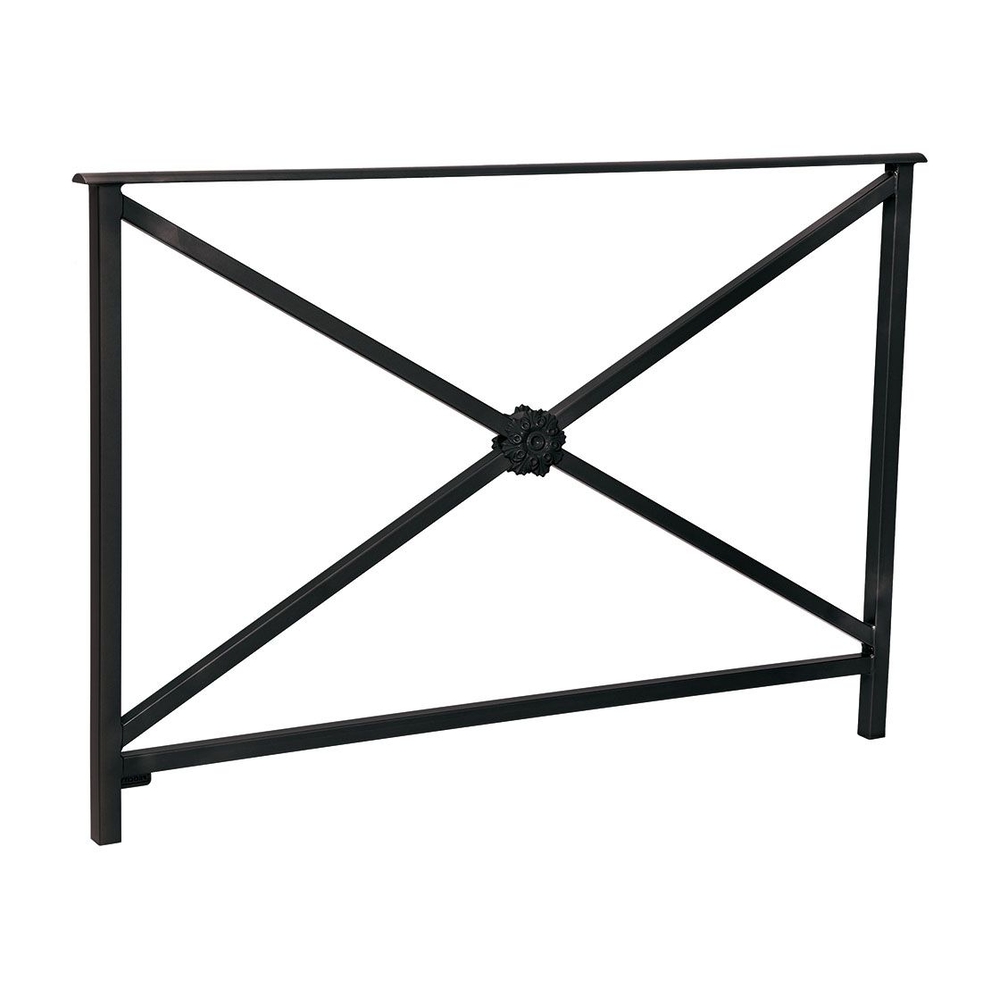 Barrière main courante Héritage RAL9005 - 1500mm - Rosace - Sans crosse - PROCITY - 206133.9005