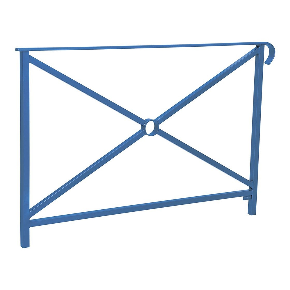 Barrière main courante Héritage RAL5010 - 1500mm - Simple croix - Simple crosse - PROCITY - 206141.5010