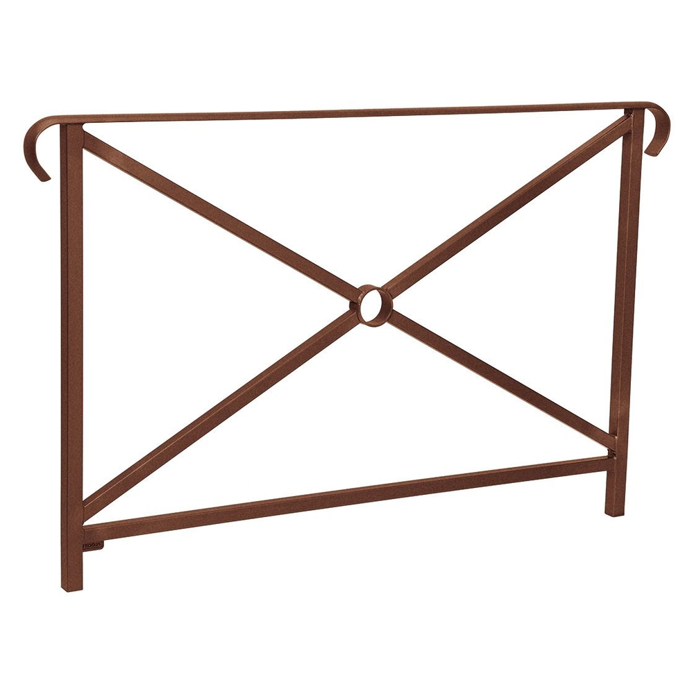 Barrière main courante Héritage Aspect Corten - 1500mm - Simple croix - Double crosse - PROCITY - 206151.S025