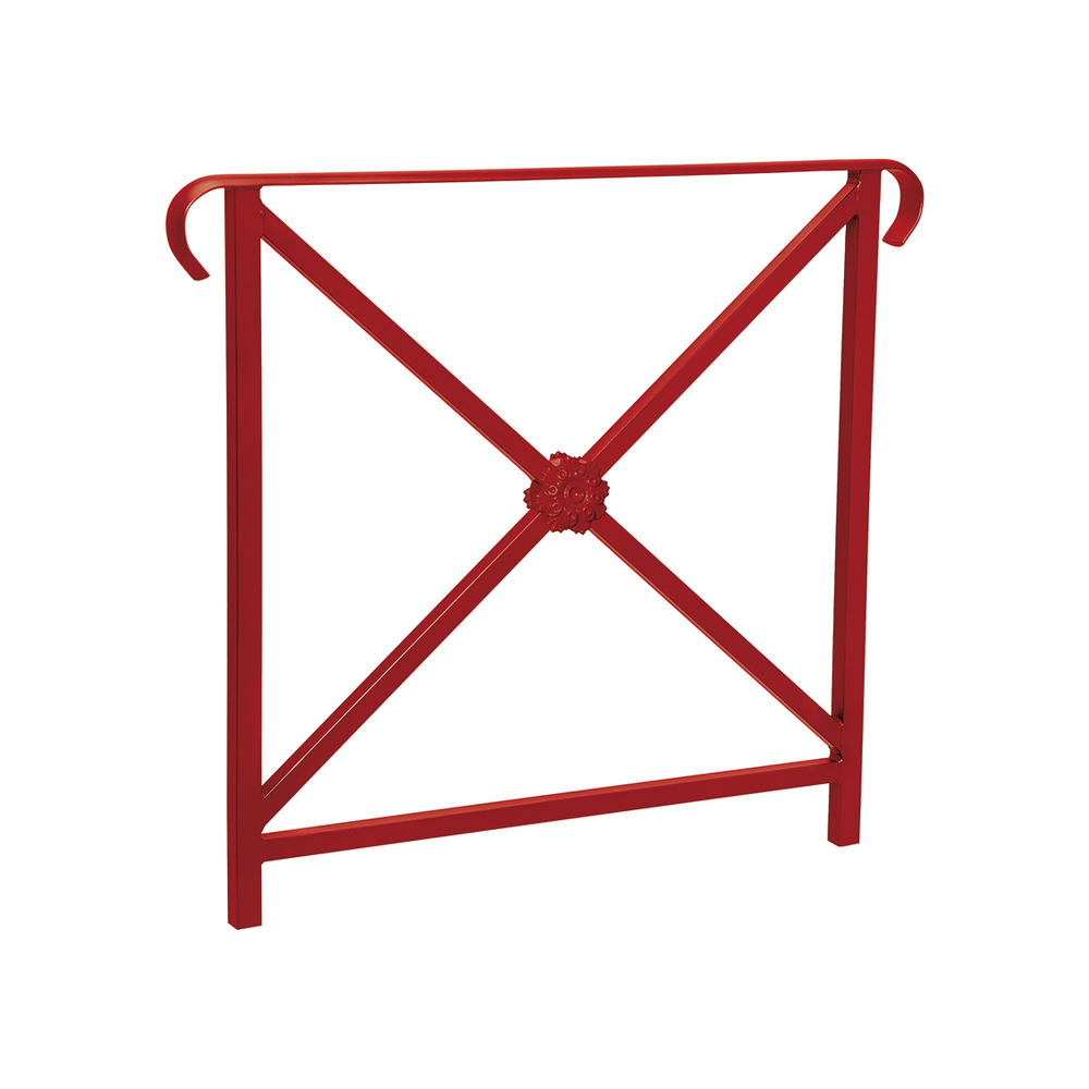 Barrière main courante Héritage RAL3004 - 800mm - Rosace - Double crosse - PROCITY - 206152.3004