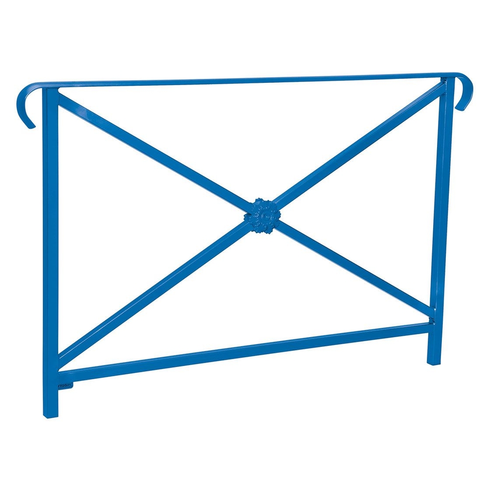 Barrière main courante Héritage RAL5010 - 1500mm - Rosace - Double crosse - PROCITY - 206153.5010