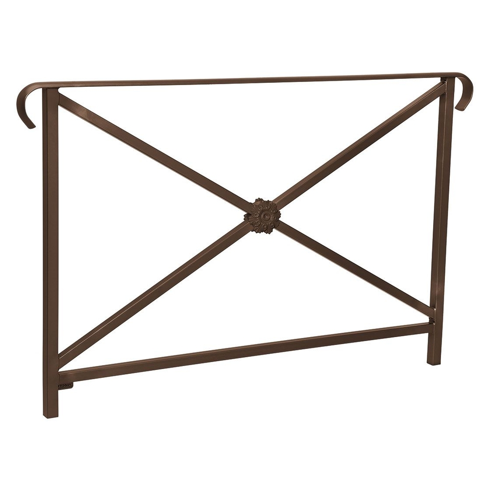 Barrière main courante Héritage RAL8017 - 1500mm - Rosace - Double crosse - PROCITY - 206153.8017