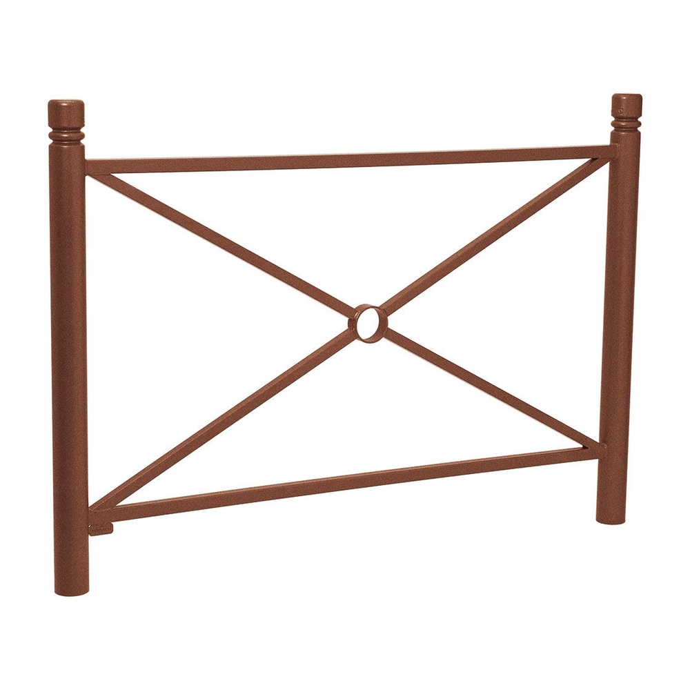 Barrière Province City Aspect Corten - 1572mm - Simple croix - PROCITY - 206161.S025