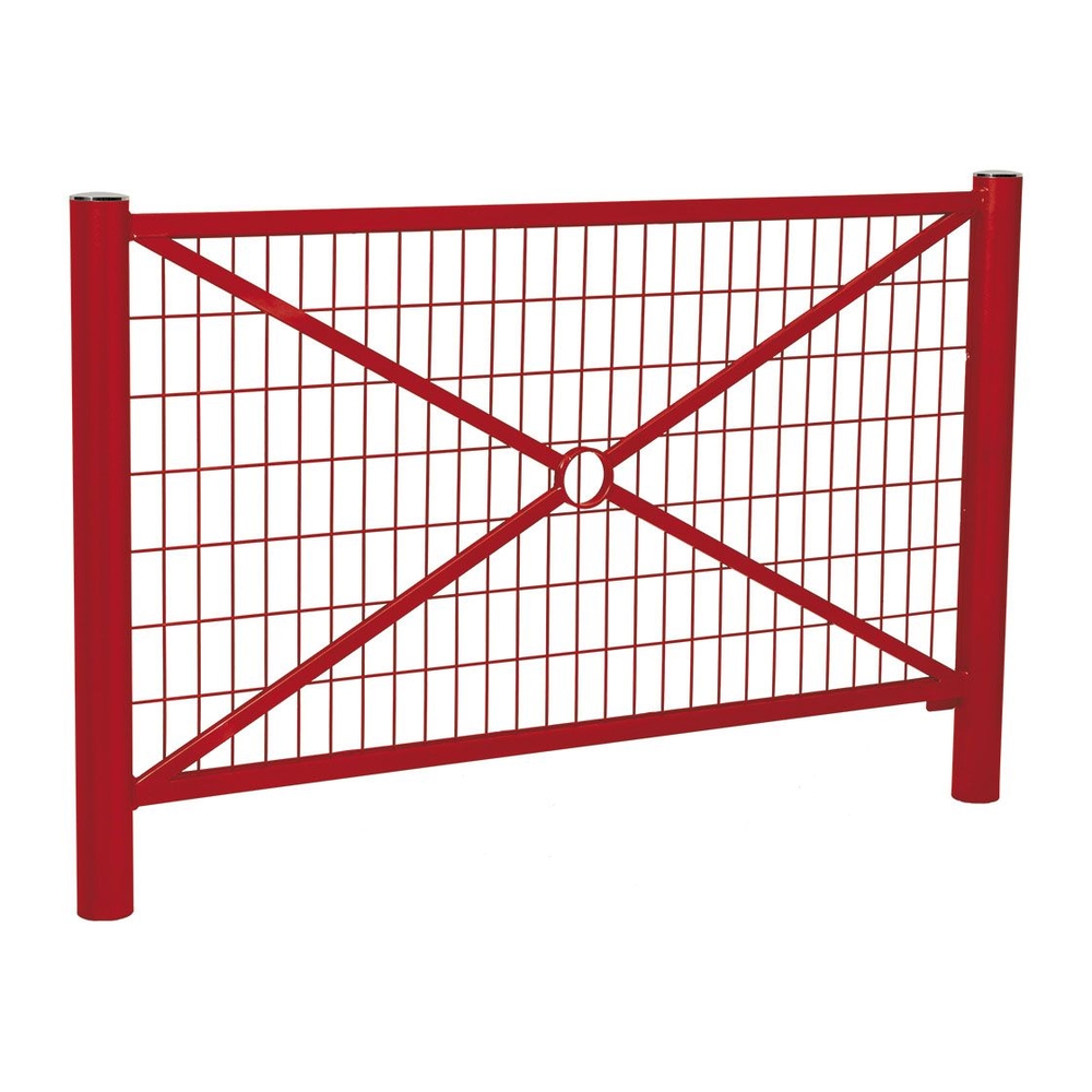 Barrière Province Inox brossé RAL3004 - 1572mm - Grillagée - PROCITY - 206178.3004