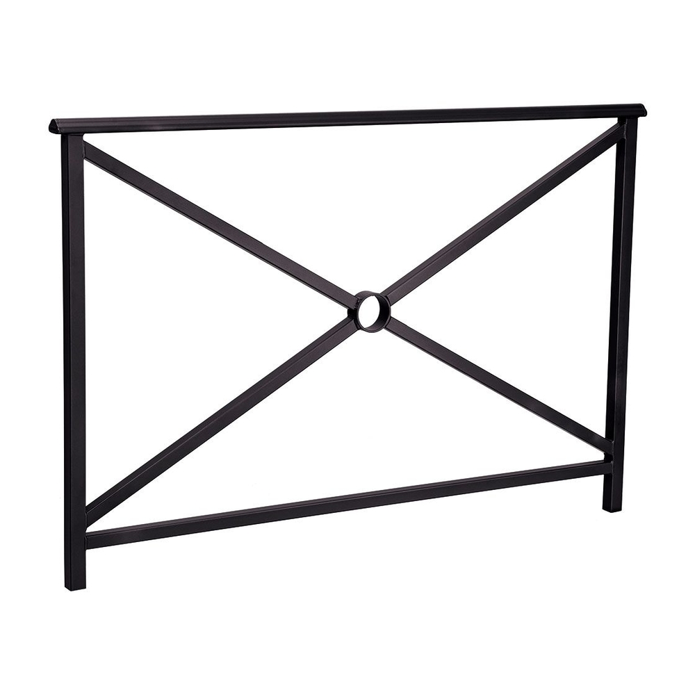 Barrière main courante Lisbonne RAL9005 - 1500mm - Simple croix - PROCITY - 206201.9005