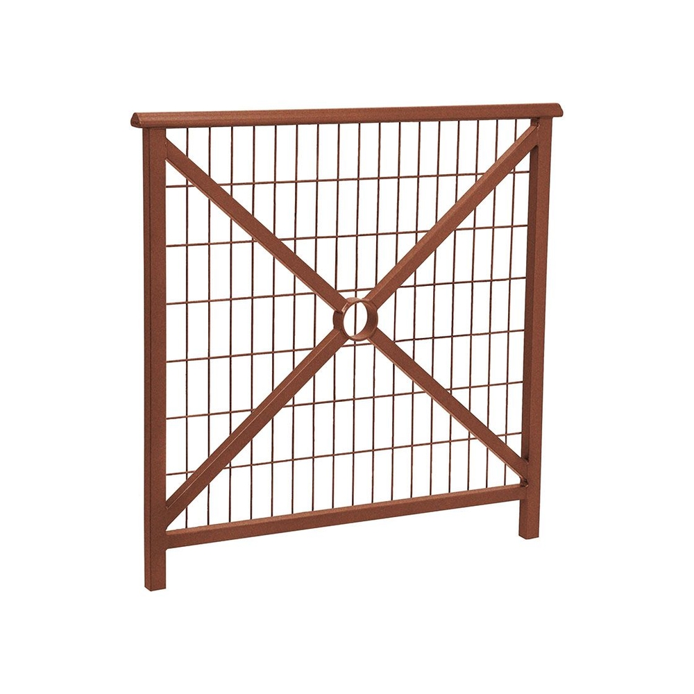 Barrière main courante Lisbonne Aspect Corten - 1000mm - Grillagée - PROCITY - 206220.S025