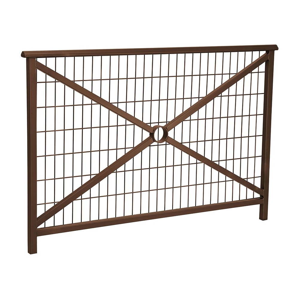 Barrière main courante Lisbonne RAL8017 - 1500mm - Grillagée - PROCITY - 206221.8017