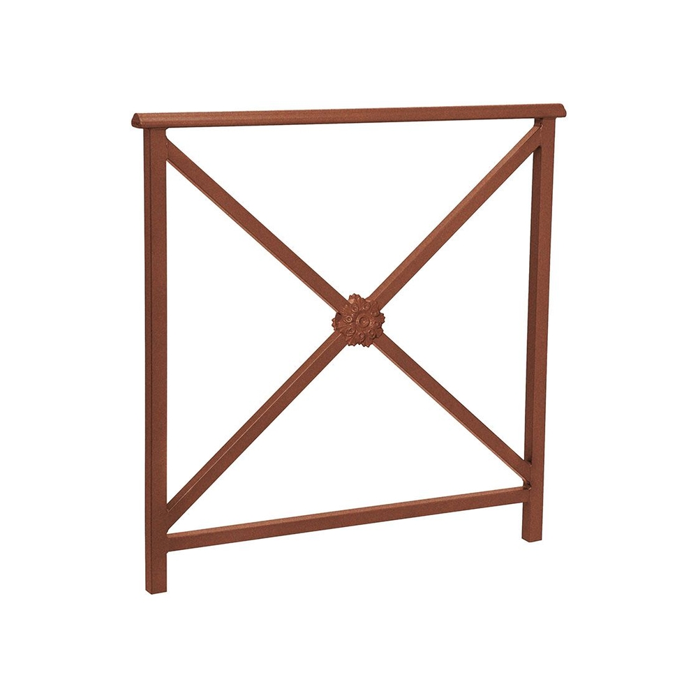 Barrière main courante Lisbonne Aspect Corten - 1000mm - Rosace - PROCITY - 206232.S025