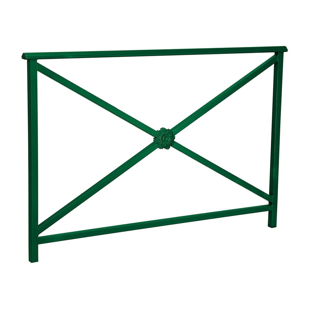 Barrière main courante Lisbonne RAL6005 - 1500mm - Rosace - PROCITY - 206233.6005