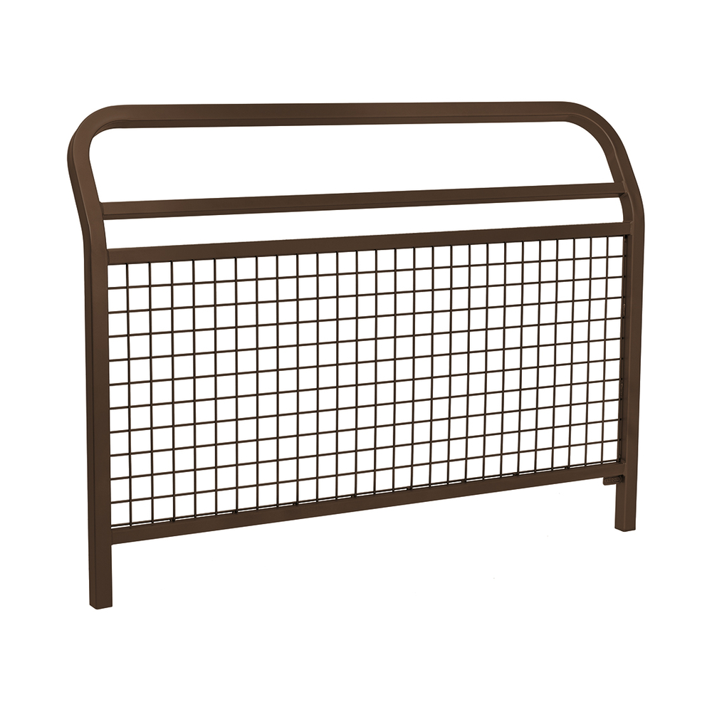 Barrière Conviviale grillagée RAL8017 - 1500mm - PROCITY - 206293.8017