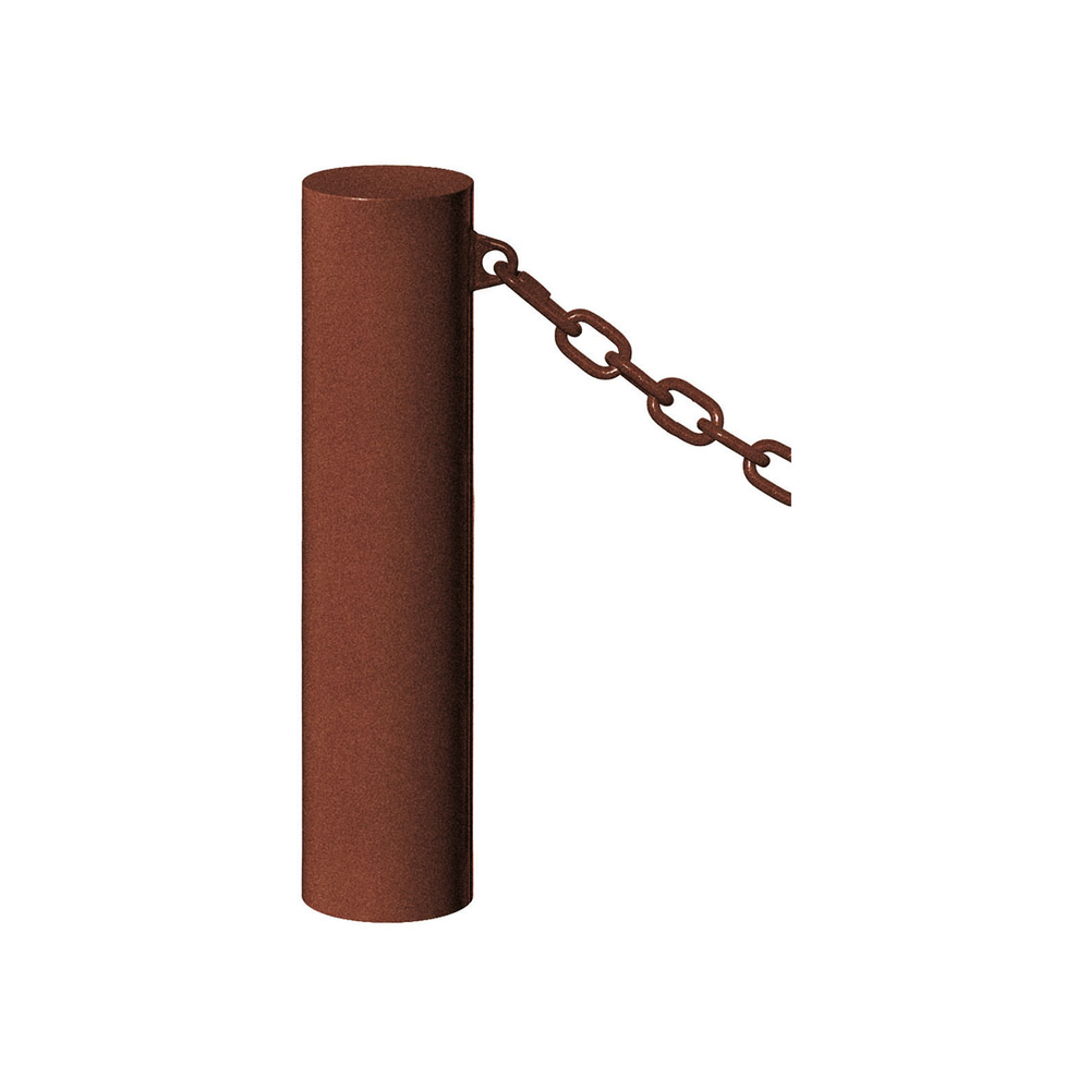 Borne Barcelone Aspect Corten - 1 anneau Ø160mm - PROCITY - 206385.S025
