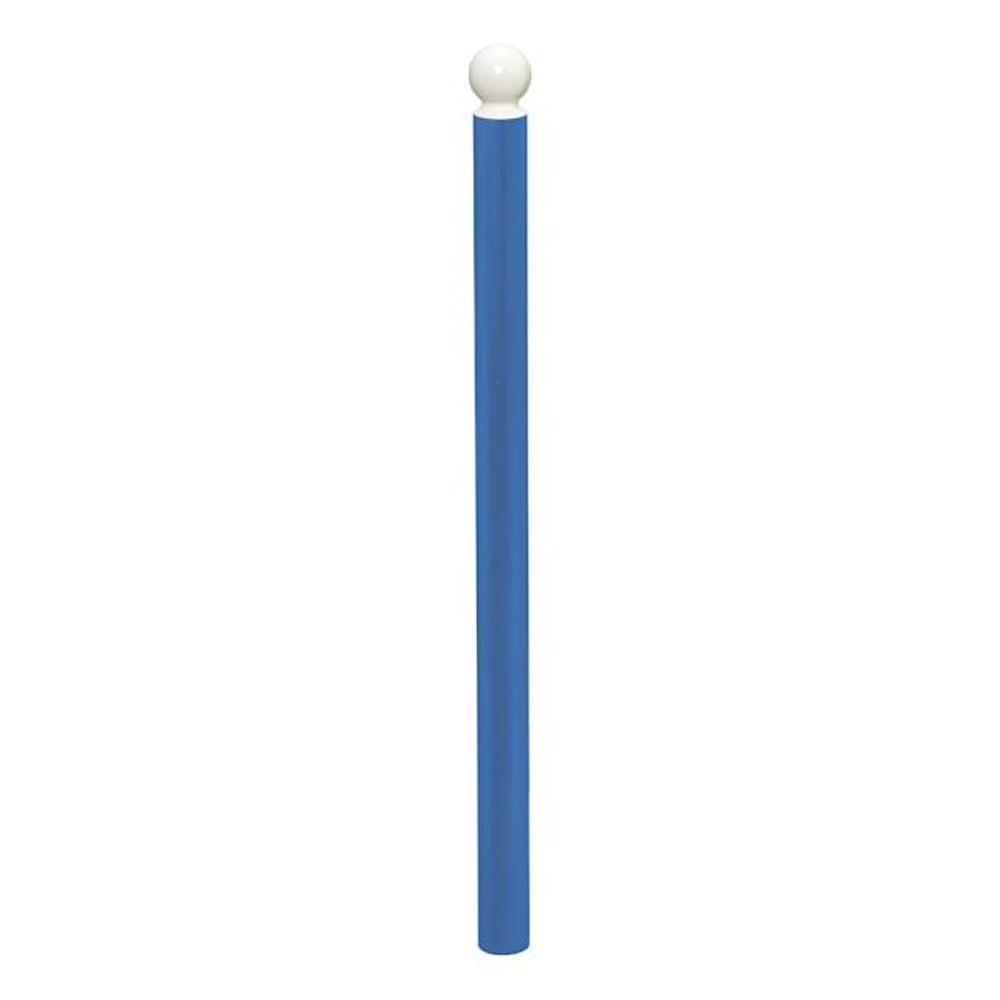 Potelet Boule haute visibilité RAL5010 - RAL9010 Ø76mm - PROCITY - 206407.5010.9010