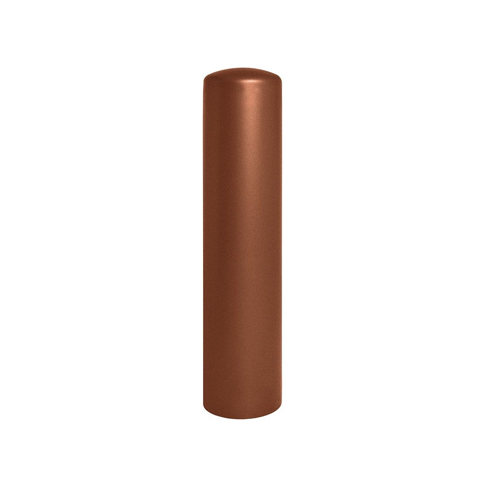 Borne anti-bélier Aspect Corten - Pommeau couvercle - Peint sur zinc Ø270mm - PROCITY - 206445.S025
