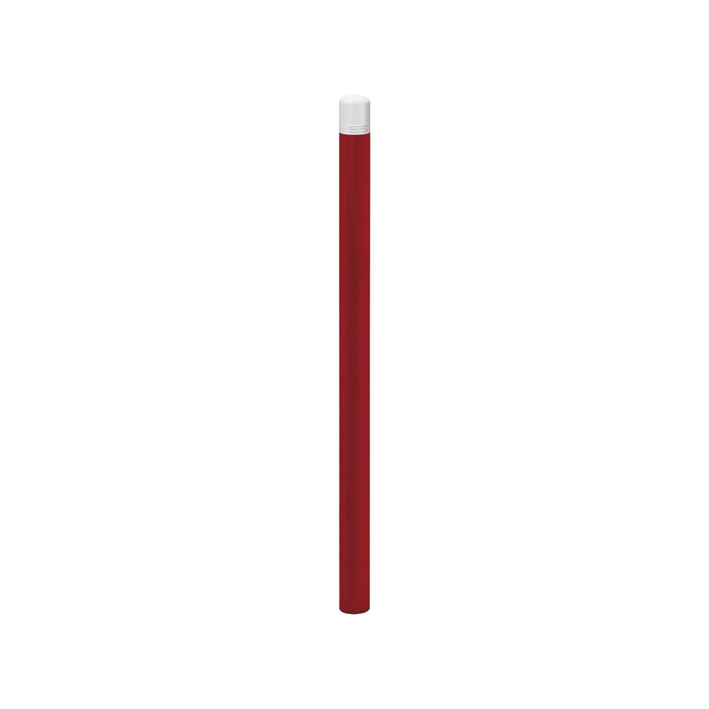 Potelet Carrefour haute visibilité RAL3004 - RAL9010 Ø76mm - PROCITY - 206479.3004.9010