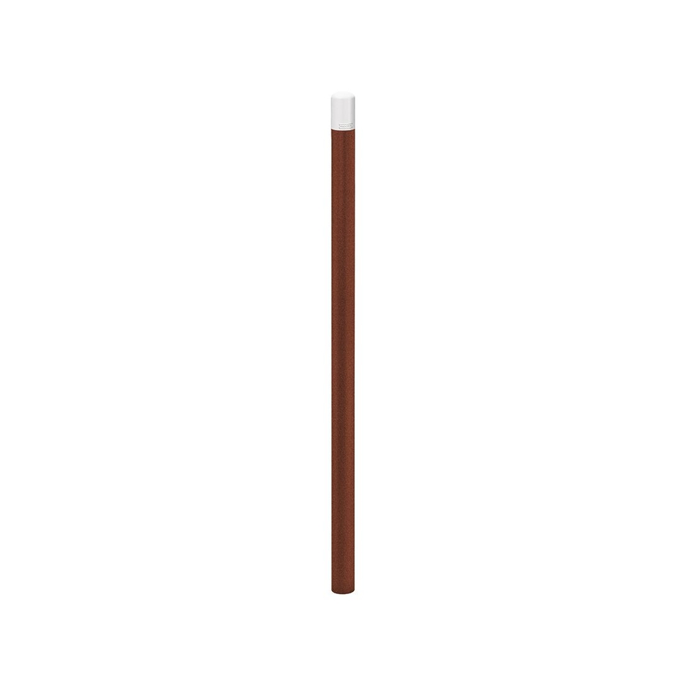 Potelet Carrefour haute visibilité Aspect Corten - RAL9010 Ø60mm - PROCITY - 206482.S025.9010