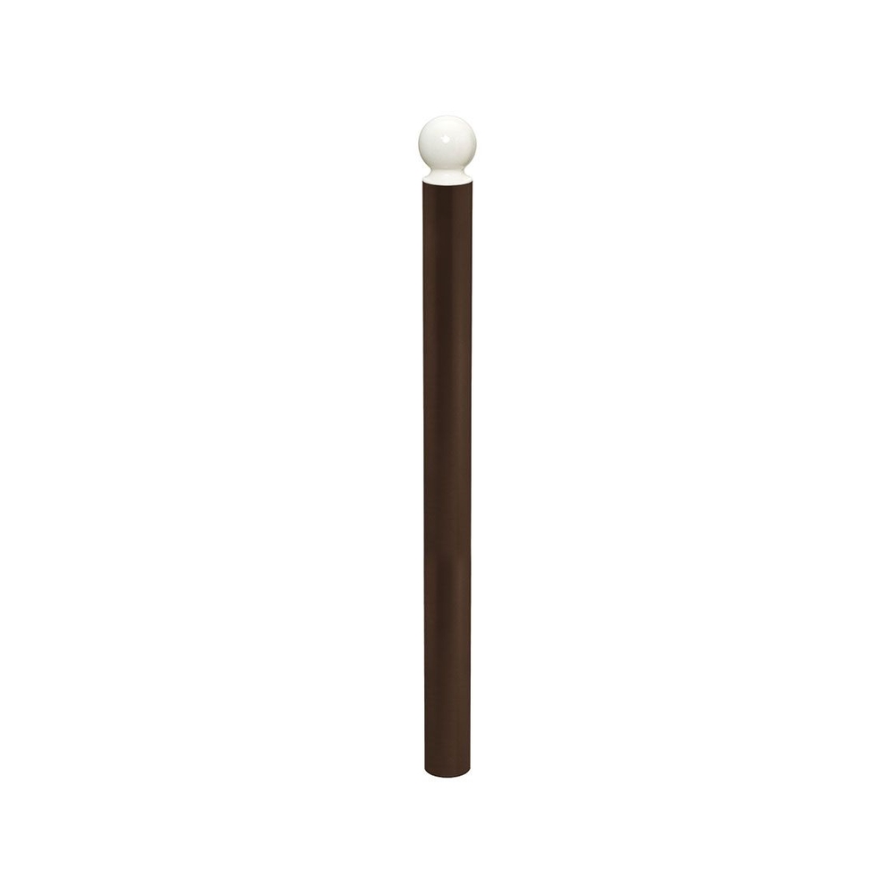 Potelet Boule haute visibilité RAL8017 - RAL9010 Ø114mm - PROCITY - 206487.8017.9010