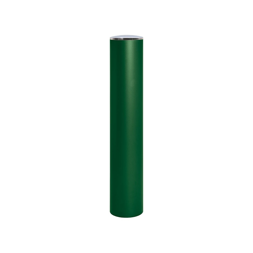 Borne anti-bélier RAL6005 - Pommeau couvercle Inox brossé - Peint sur zinc Ø220mm - PROCITY - 206539.6005