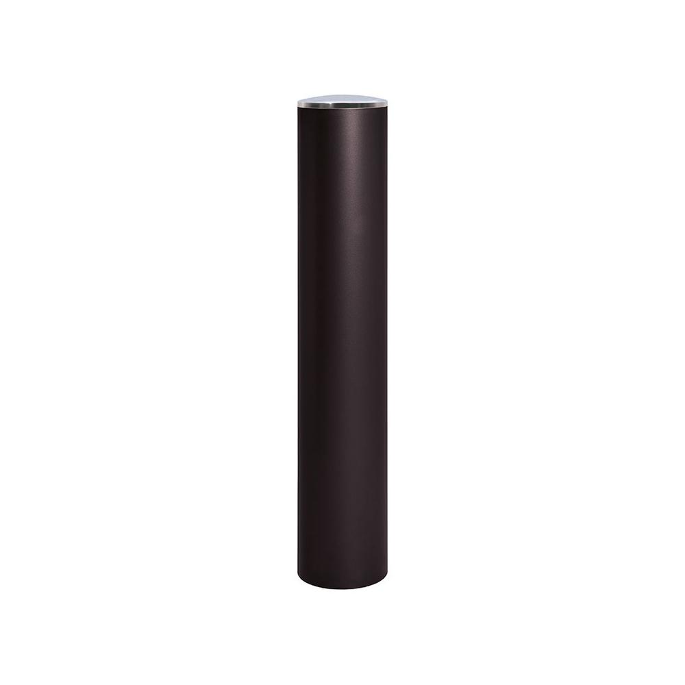 Borne anti-bélier RAL9005 - Pommeau couvercle Inox brossé - Peint sur zinc Ø220mm - PROCITY - 206539.9005