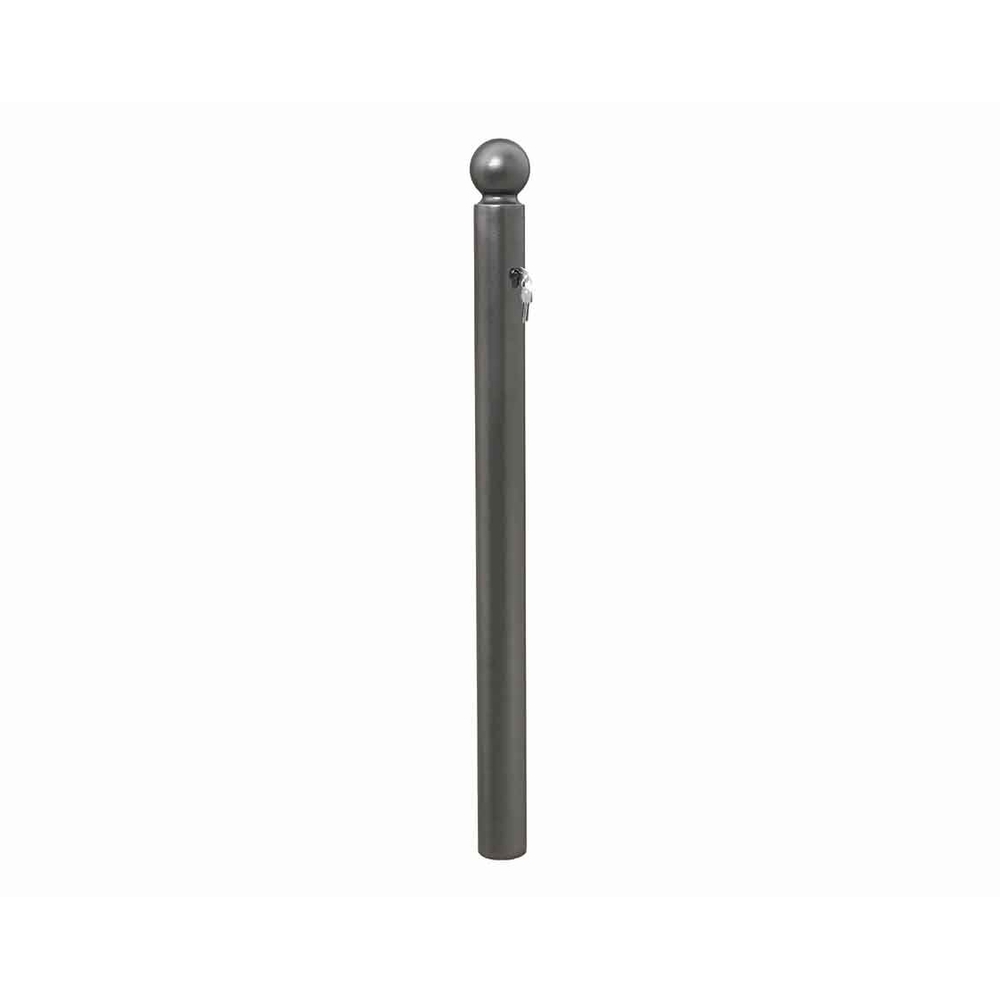 Potelet Amovible Primabloc Boule RAL7044 - 1 clé triangle de 11 - PROCITY - 206666.7044