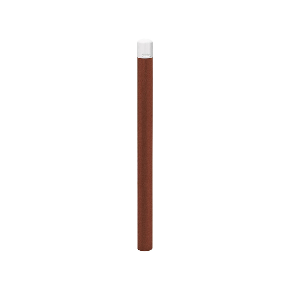 Potelet Carrefour haute visibilité Aspect Corten - RAL9010 Ø90mm - PROCITY - 206680.S025.9010