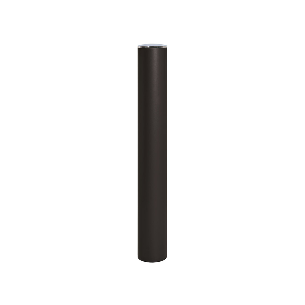 Borne anti-bélier RAL9005 - Pommeau couvercle Inox brossé - Peint sur galva Ø160mm - PROCITY - 206791.9005