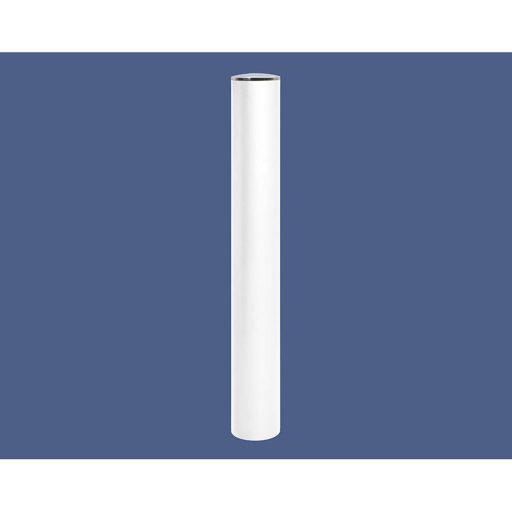 Borne anti-bélier RAL9010 - Pommeau couvercle Inox brossé - Peint sur galva Ø160mm - PROCITY - 206791.9010
