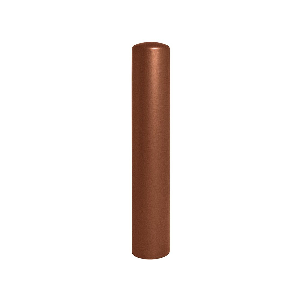 Borne anti-bélier Aspect Corten - Pommeau couvercle - Peint sur galva Ø220mm - PROCITY - 206792.S025