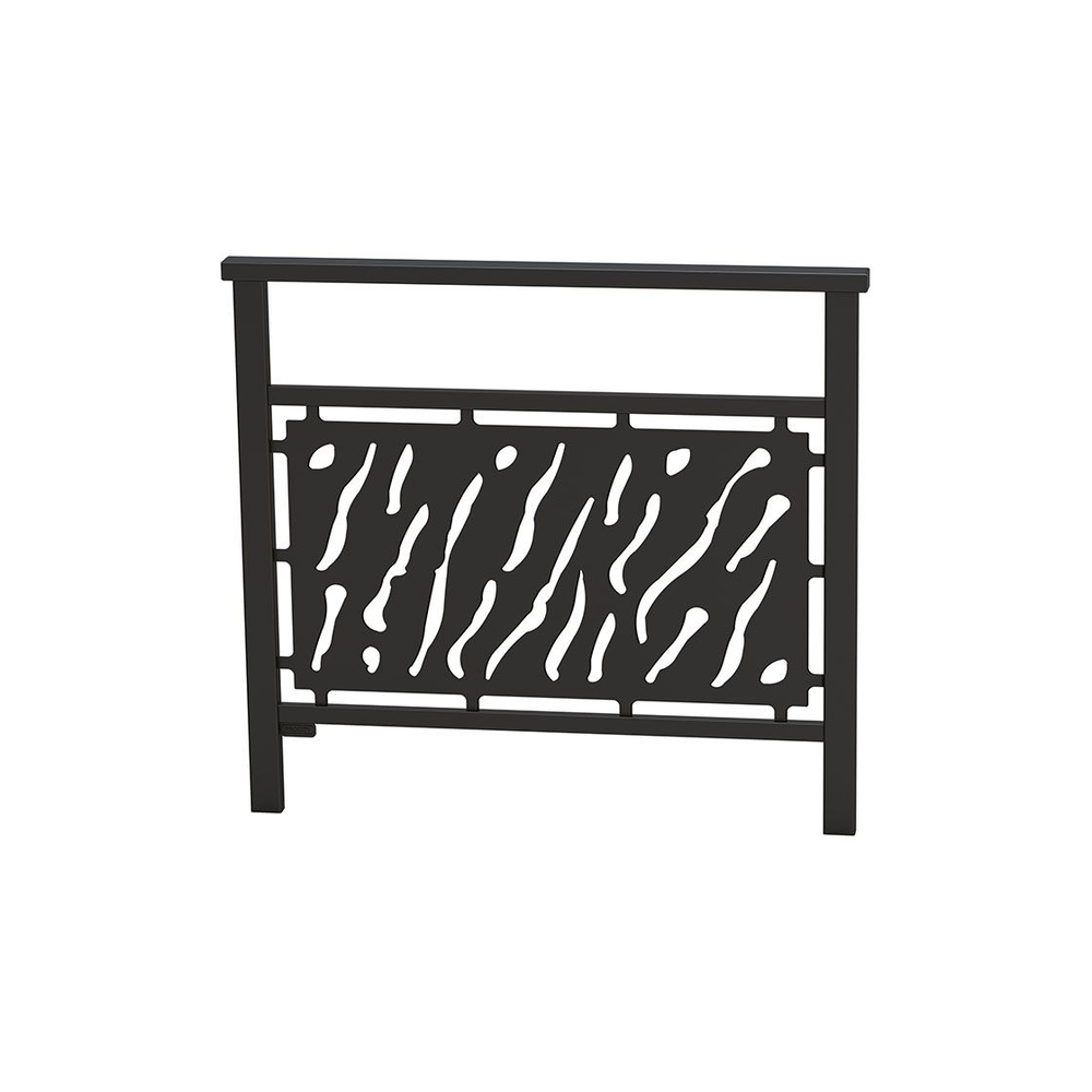 Barrière main courante Venise RAL9005 - 1000mm - Tôle découpée - PROCITY - 206820.9005