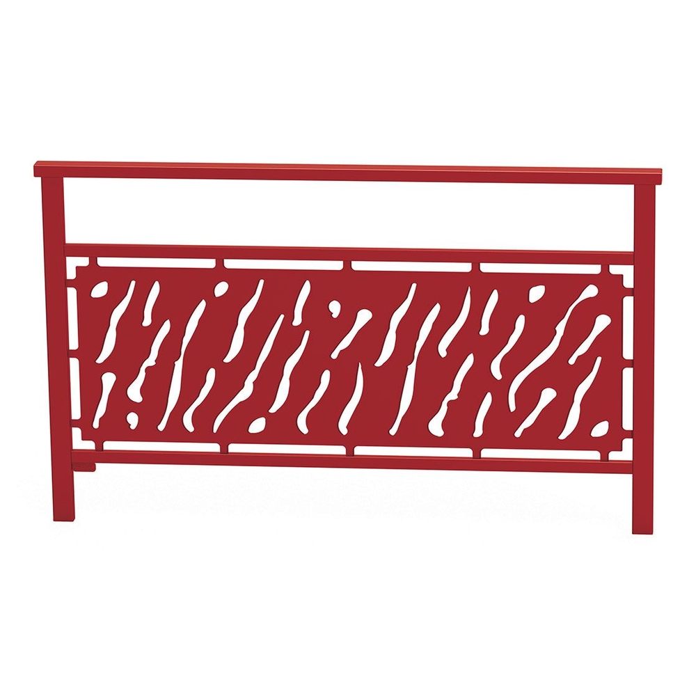 Barrière main courante Venise RAL3004 - 1500mm - Tôle découpée - PROCITY - 206821.3004