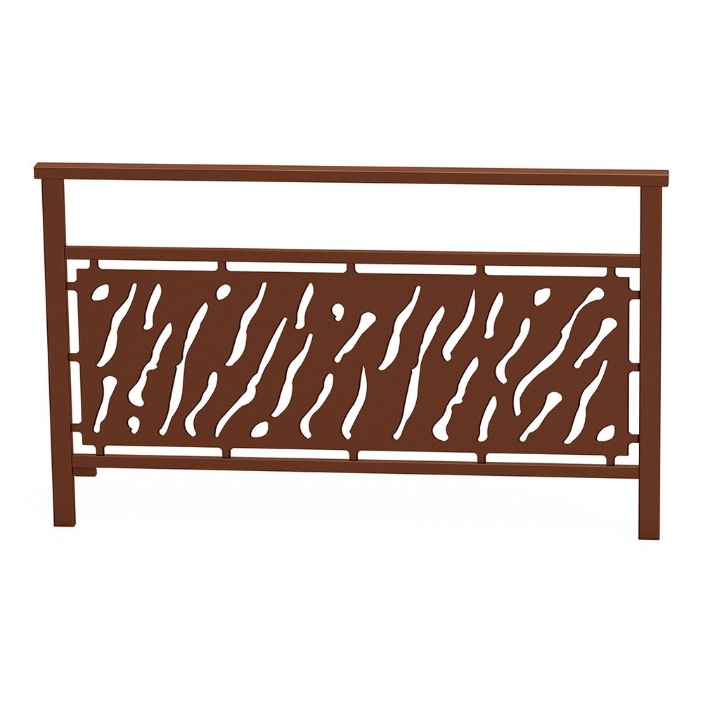 Barrière main courante Venise Aspect Corten - 1500mm - Tôle découpée - PROCITY - 206821.S025