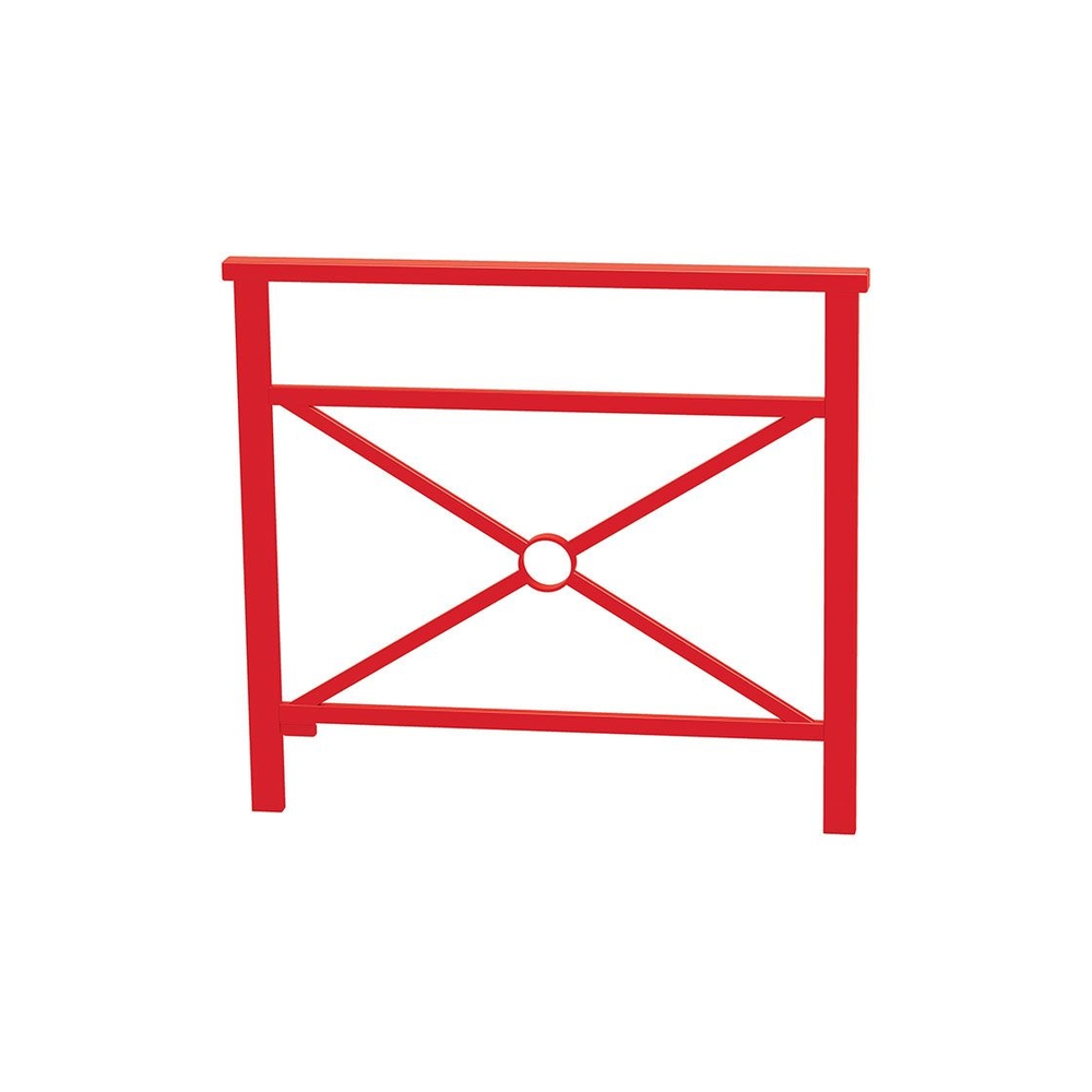 Barrière main courante Venise RAL3020 - 1000mm - Simple croix - PROCITY - 206825.3020