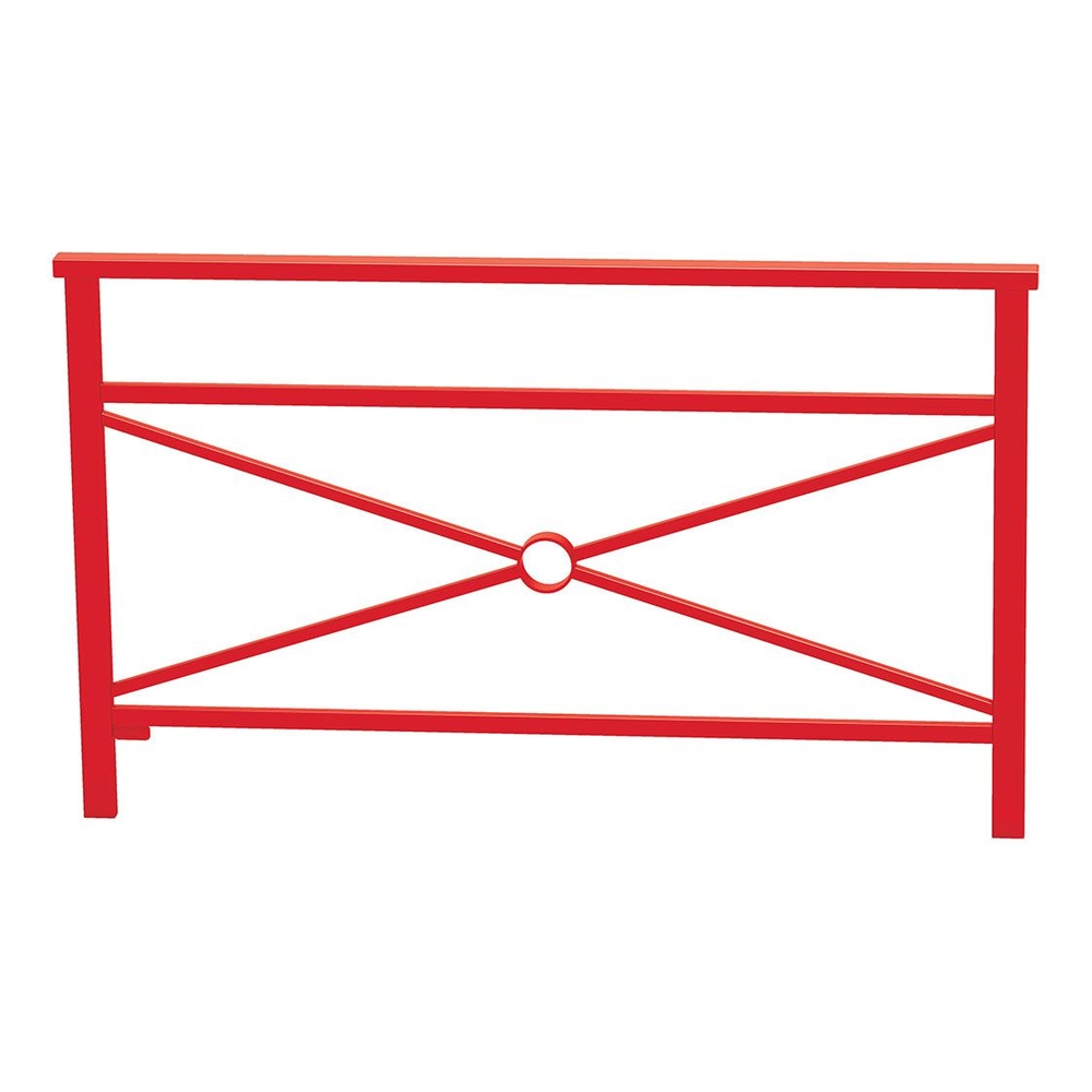 Barrière main courante Venise RAL3020 - 1500mm - Simple croix - PROCITY - 206826.3020