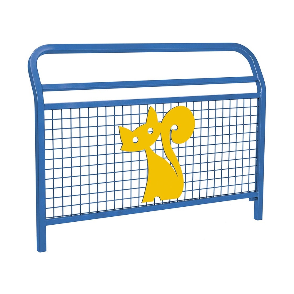 Barrière Spéciale Ecole Conviviale RAL5010 - Animation Le chat - PROCITY - 206960.5010