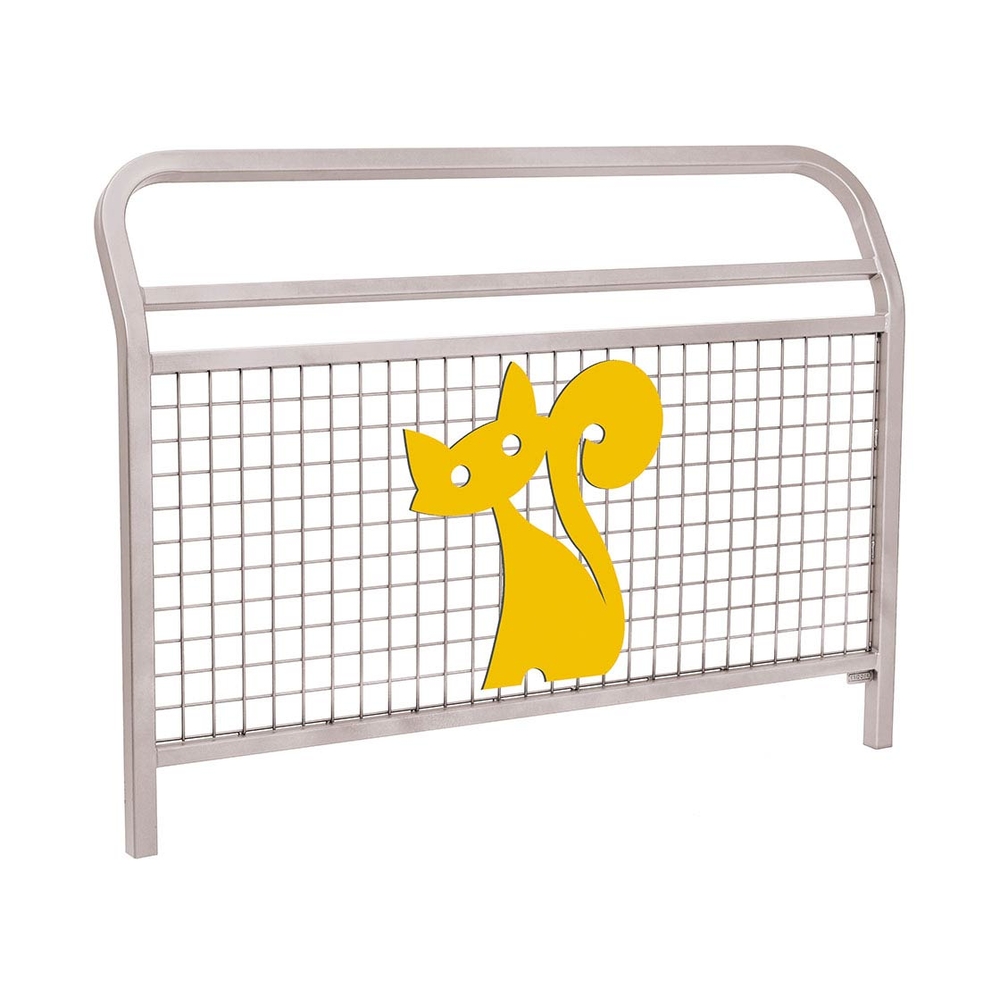 Barrière Spéciale Ecole Conviviale RAL7044 - Animation Le chat - PROCITY - 206960.7044