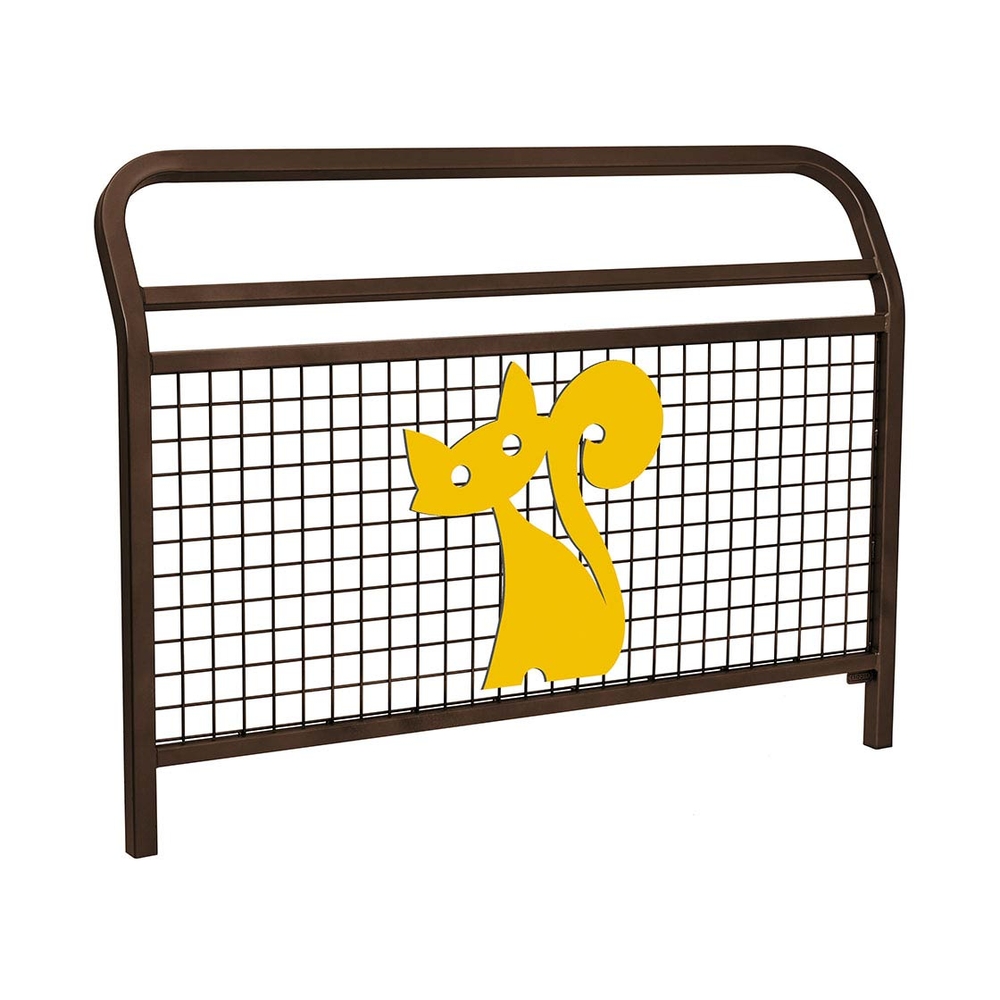 Barrière Spéciale Ecole Conviviale RAL8017 - Animation Le chat - PROCITY - 206960.8017
