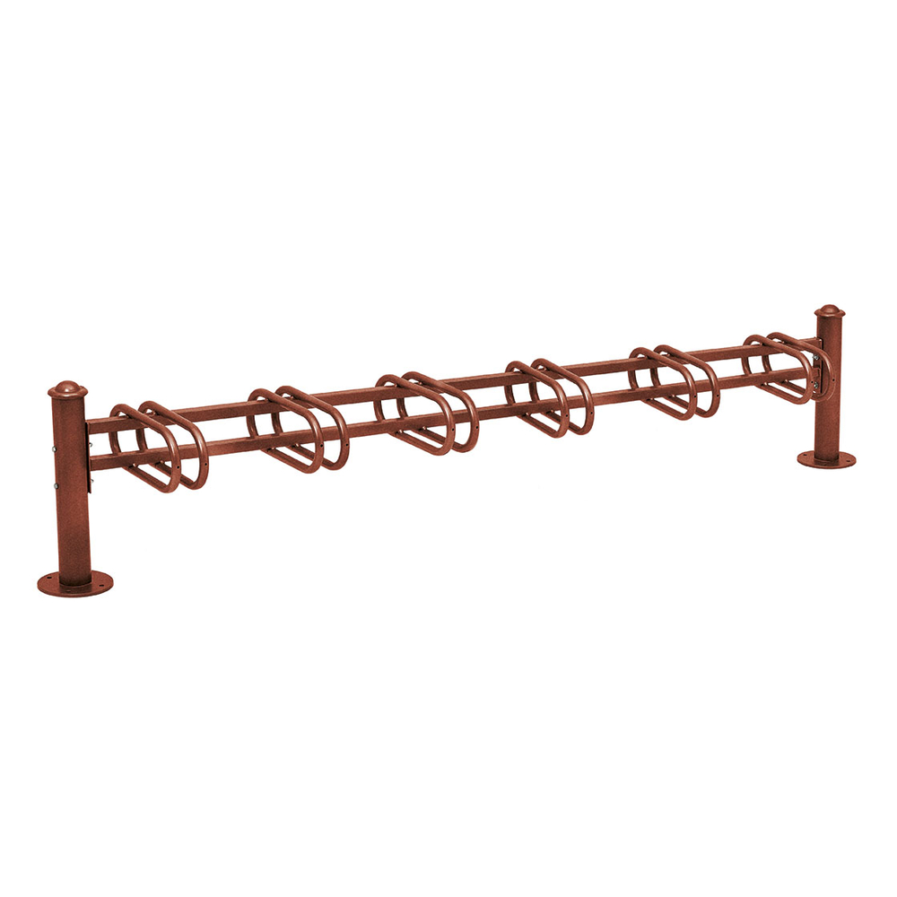 Support cycles Province Agora Aspect Corten - 6 places - simple face - PROCITY - 207310.S025