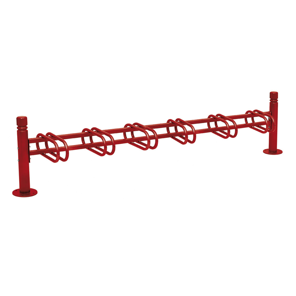 Support cycles Province City RAL3004 - 6 places - simple face - PROCITY - 207315.3004