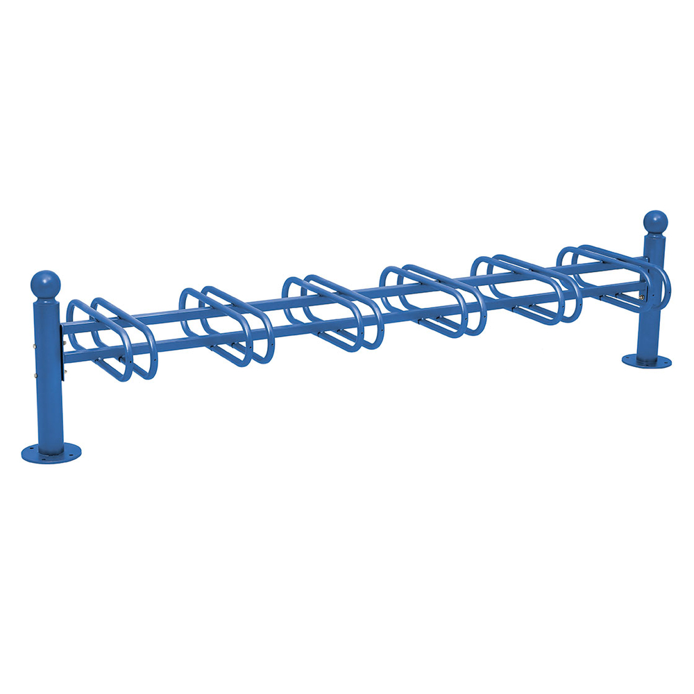Support cycles Province Boule RAL5010 - 6 places - double face - PROCITY - 207321.5010
