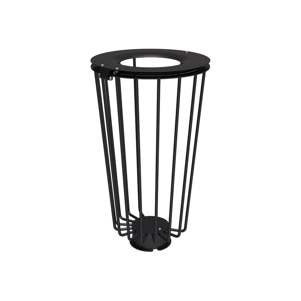 Corbeille Lofoten Vigipirate 100 litres RAL9005 - PROCITY - 208099.9005